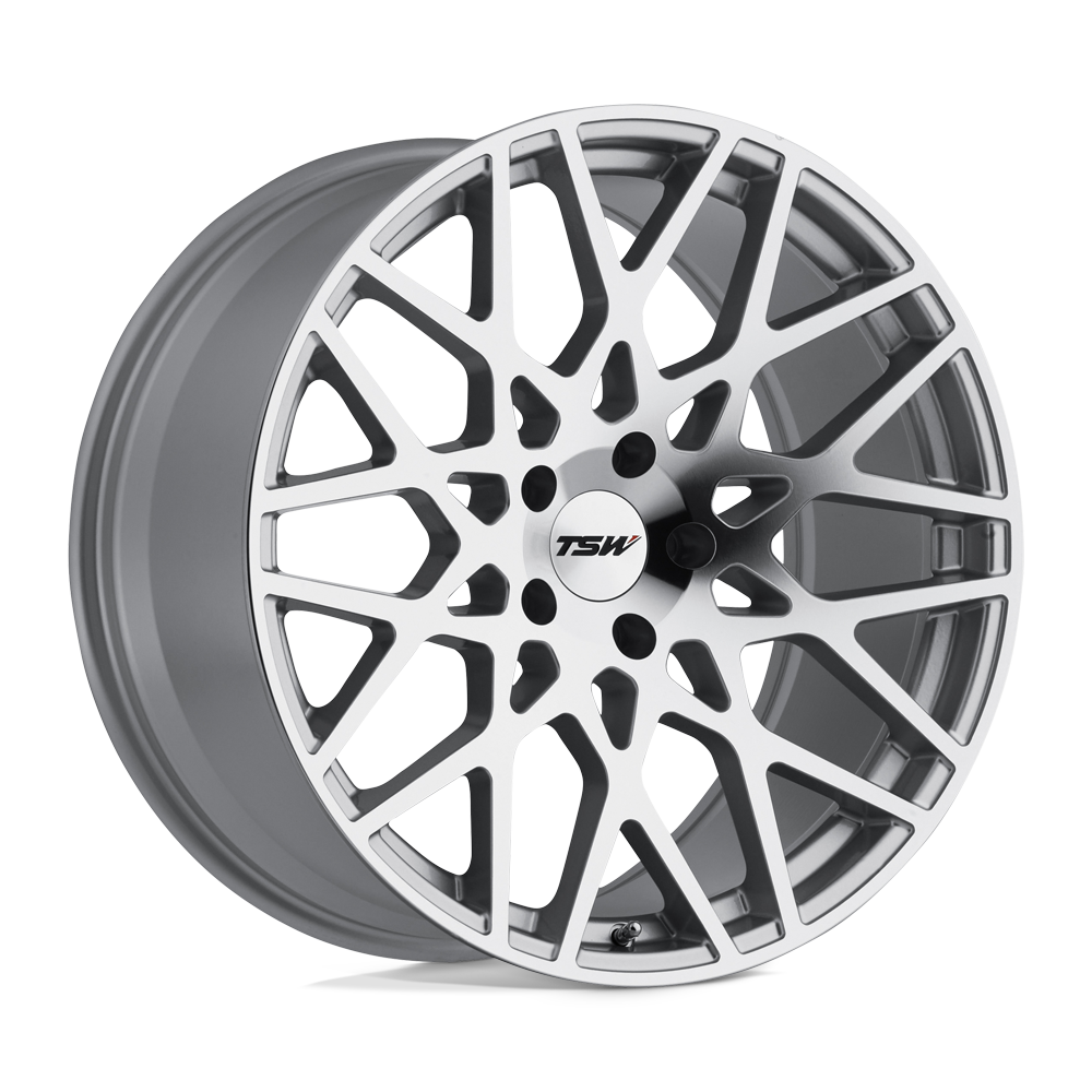 ~(31 lbs. 20X20X10)~ TSW VALENCIA 18x8.0 5/112 ET32 CB72.1 GLOSS BLACK W/MIRROR CUT LIP