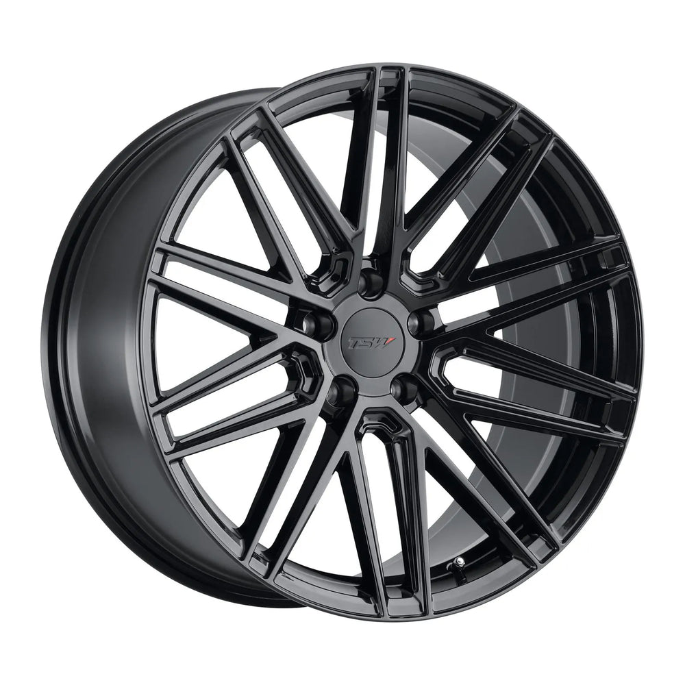 ~(25 lbs. 20X20X11)~ TSW PESCARA 18x9.5 5/114.3 ET40 CB76.1 GLOSS BLACK