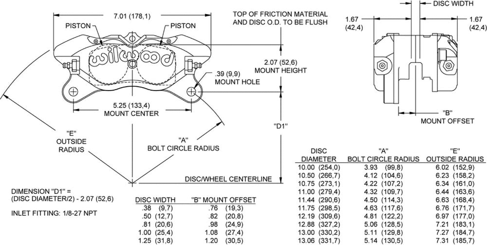 Wilwood auto part