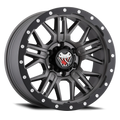 Mamba M25 18x9 6x139.7 ET0 Matte Grey w/ Black Lip Edge