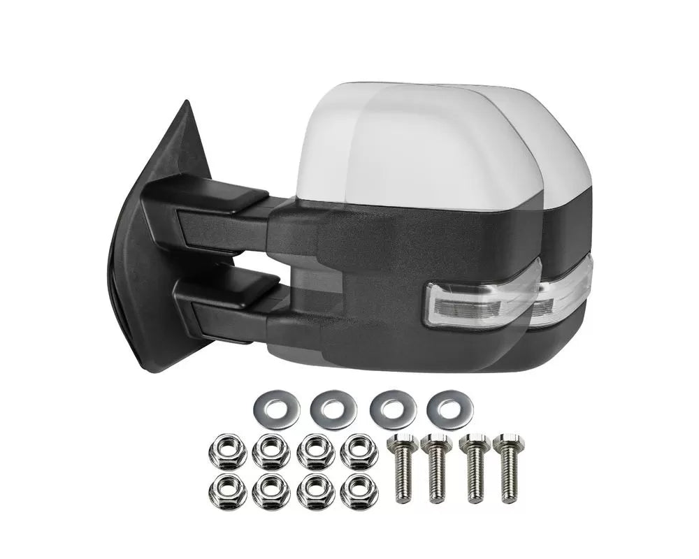 CHROME TEXTURE CLEAR SIGNAL POWER HEATED MIRRORS