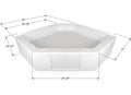 SHOWER PAN NSB3434PW ASSEMBLY