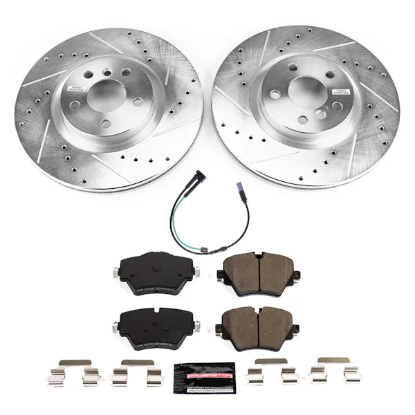 Power Stop 2021 Mini Cooper Countryman Front Z23 Evolution Brake Kit