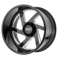 MO400 24X14 8X6.5 G-BLK MILL -76MM