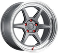 Aluminum Wheels 18x9.5 Roku K14G Machined Lip Matte Grey 5x112 Bolt Pattern 22 Offset Kansei Wheels