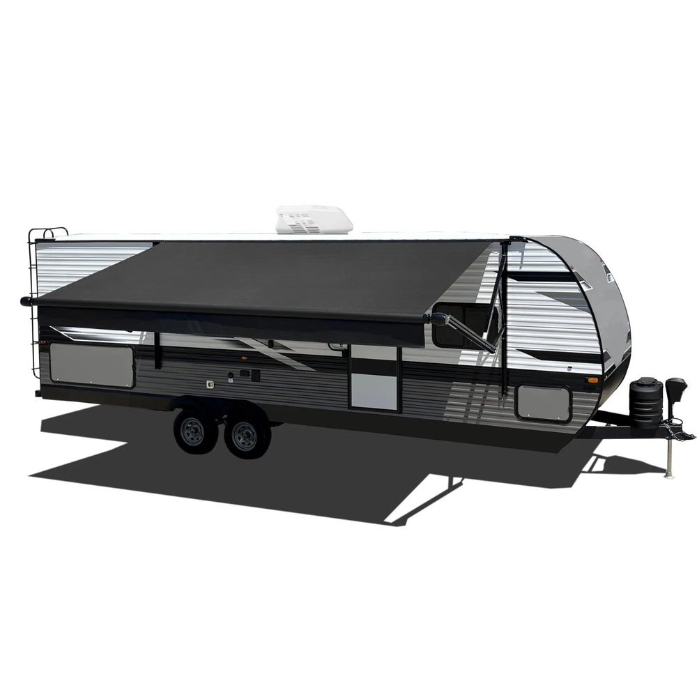 168 IN SLIDE TOPPER AWNING TUBE W/ BLACK CANOPY & HDWR (FLNG TO FLNG 158163.75