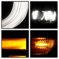 22C SIERRA 1500 SLT/DENALI FULL LED (BLACK & CHROME BEZEL) HEADLIGHT OE LEFT