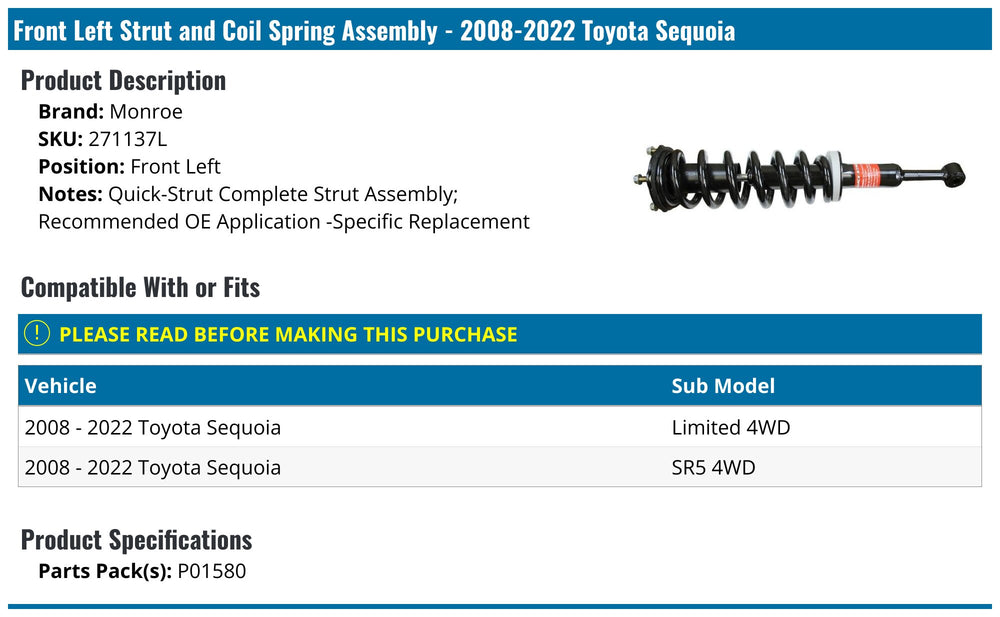QUICK-STRUT ASSEMBLY