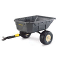 15CUFT POLY SWIVEL ATV CART1250LBS CAPACITYBLACK