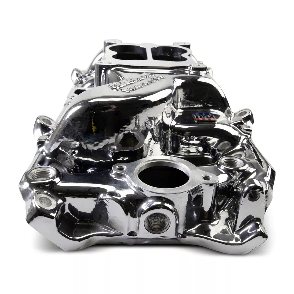 INTAKE MANIFOLD BB CHEVY 396-454 OVAL PORT PERFORMER CHROME PLASMA COATED