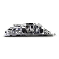 INTAKE MANIFOLD BB CHEVY 396-454 OVAL PORT PERFORMER CHROME PLASMA COATED