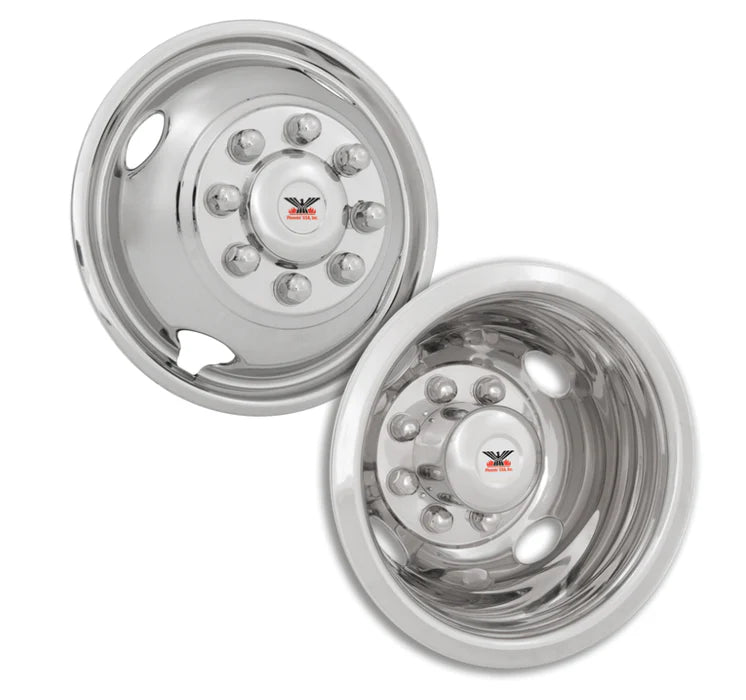 Wheel Simulators: Dually Wheel Simulators 17" Wheels; Chrome