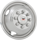 Wheel Simulators: Dually Wheel Simulators 17" Wheels; Chrome
