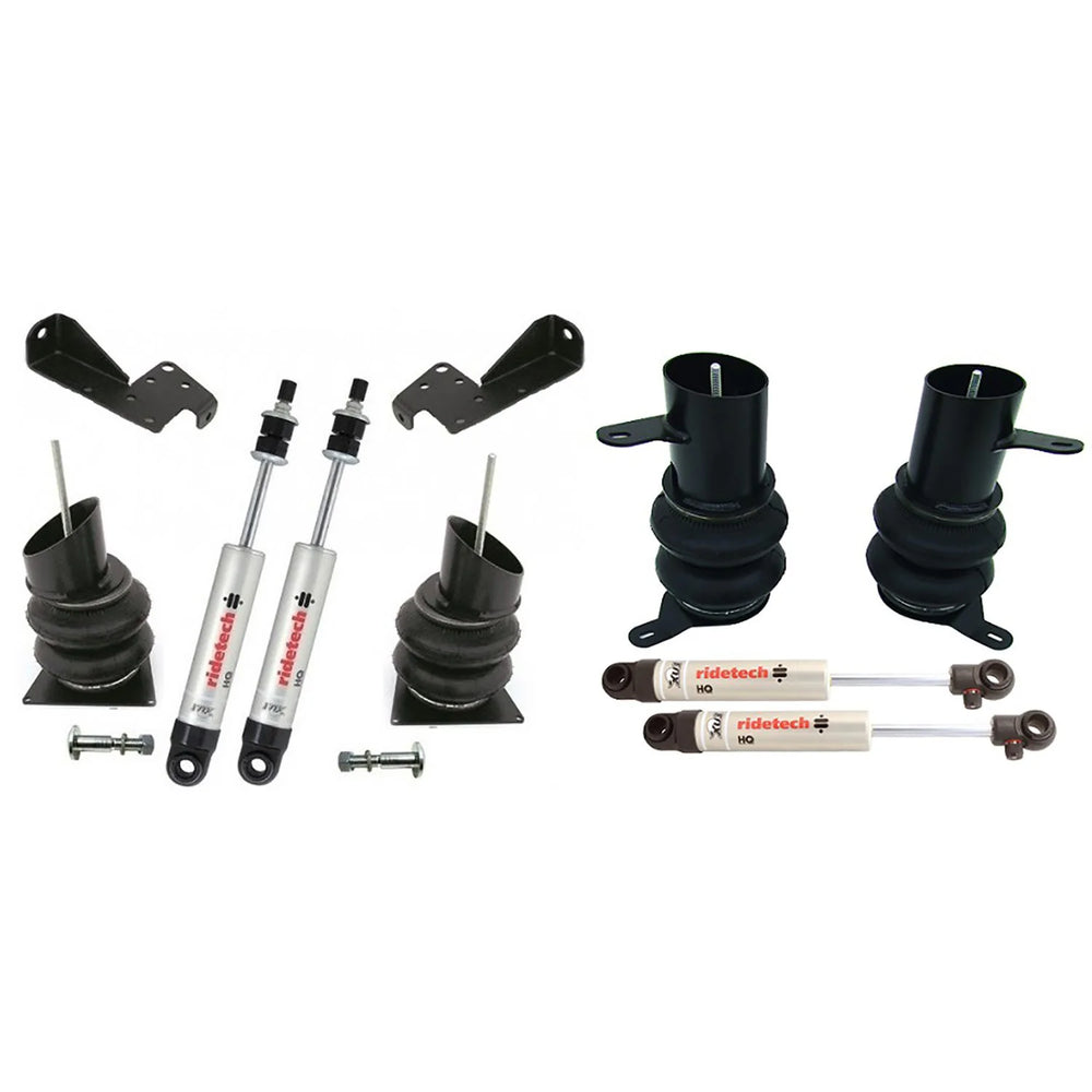 Ridetech 58-64 Front & Rear Air Suspension System w/ HQ Shocks