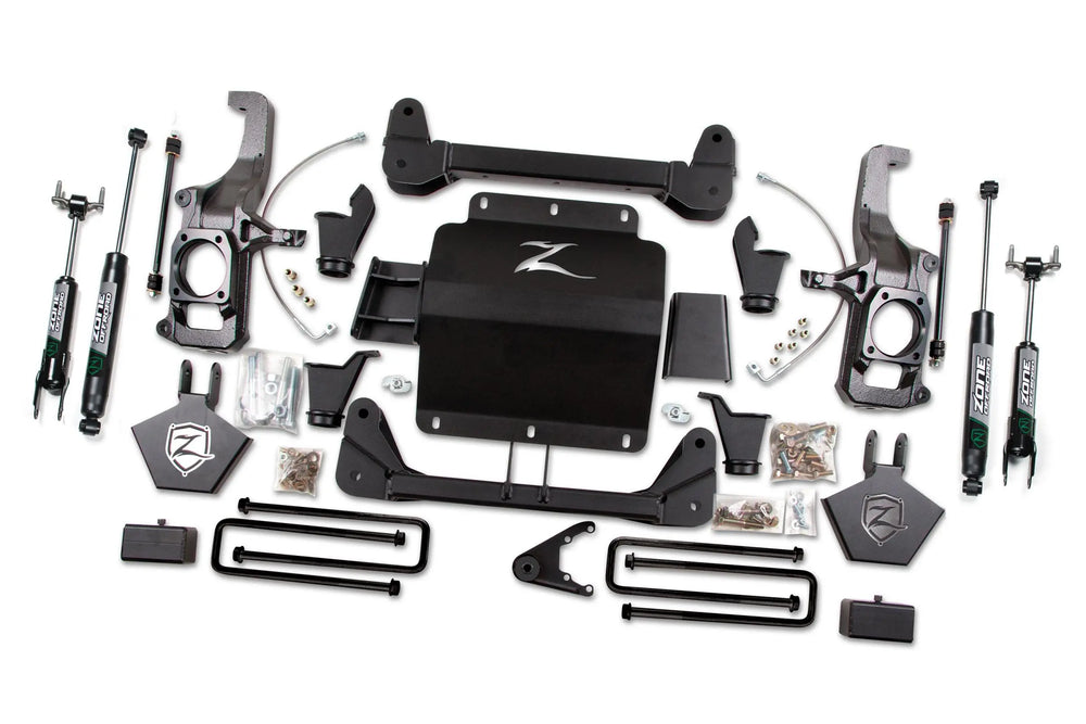 Zone Offroad silver shock absorber
