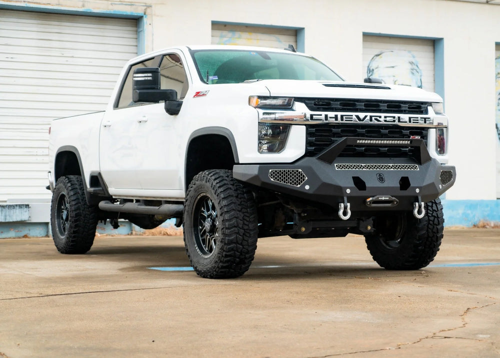 Road Armor 2020 Chevy 2500HD Stealth Front Winch Bumper w/Pre-Runner Guard - Tex Blk