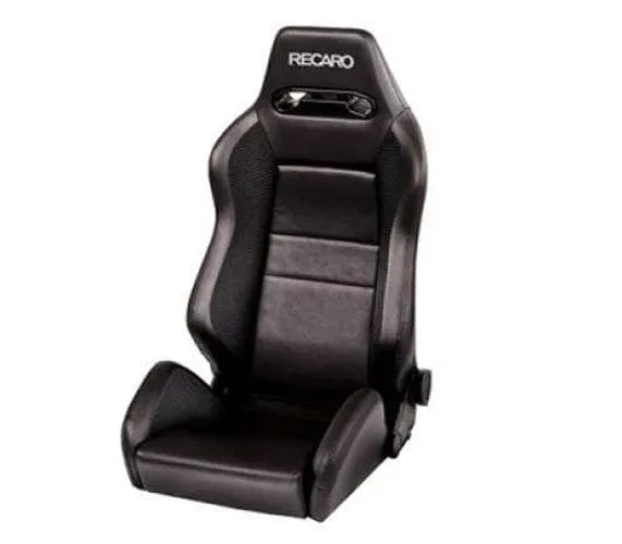 Recaro Speed Seat - Black Vinyl/Saturn Black/Black AM Vinyl w/Silver Logo