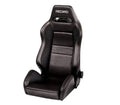 Recaro Speed Seat - Black Vinyl/Saturn Black/Black AM Vinyl w/Silver Logo
