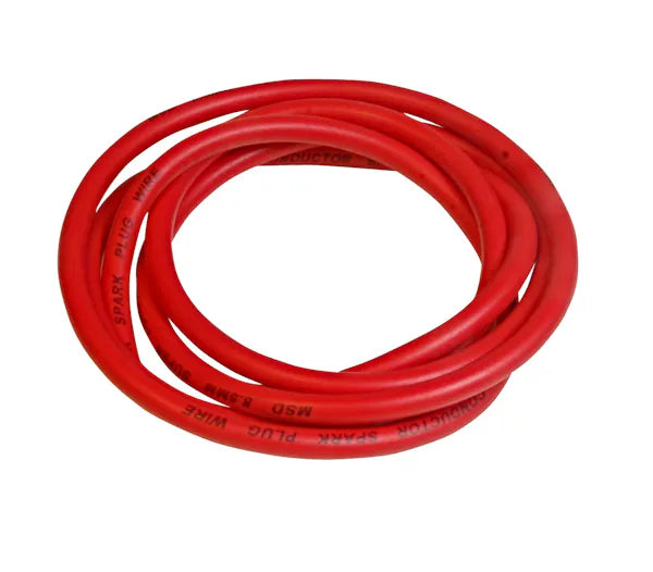 MSD Spark Plug Wire Super Conductor 8.5Mm Red Bulk 300 Foot Length Roll MSD Ignition