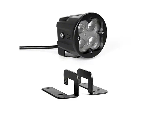XK Glow Round XKchrome 20w LED Cube Light w/ RGB Accent Kit w/ Controller/Fog Mount- Fog Beam 2pc