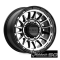 KM542 17X8.5 8X180 S-BLK MACH 00MM