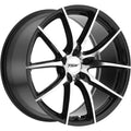 ~(31 lbs. 20X20X10)~ TSW ASCENT 18x8.5 5/120 ET40 CB76.1 MATTE GUNMETAL W/GLOSS BLACK FACE