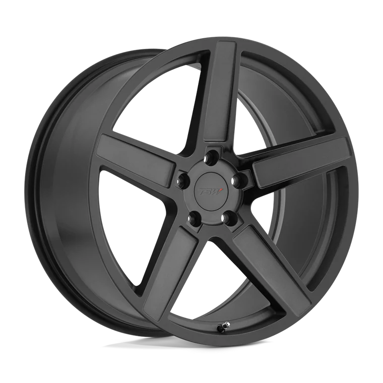 ~(31 lbs. 20X20X10)~ TSW ASCENT 18x8.5 5/120 ET40 CB76.1 MATTE GUNMETAL W/GLOSS BLACK FACE