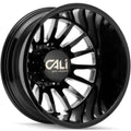 CALI OFF-ROAD SUMMIT DUALLY REAR LIFTED 9110 GLOSS BLACK MILLED SPOKES 20X8.25 8-170 -232MM 124.9MM
