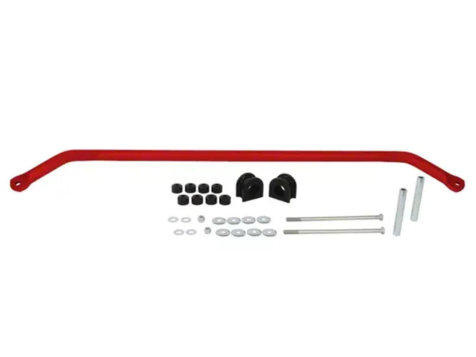 Sway bar - 33mm 1 Sway Bar 10 Bushings 2 Tubes 2 Bolts 2 Nuts 12 Washers Grease Install Guide