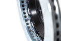 Brembo 22+ Model X Plaid Fr GT-S BBK 6Pist Cast 405x34 2pc Drill - Blk HA