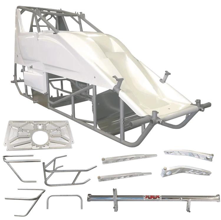 Sprint Car Chassis Racer Kit 87in X Wedge 2 Black