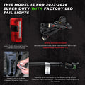Putco 2024 Ford SuperDuty F-250 60In Direct Fit Red Blade Kit Tailgate Bars w/ LED Taillamps