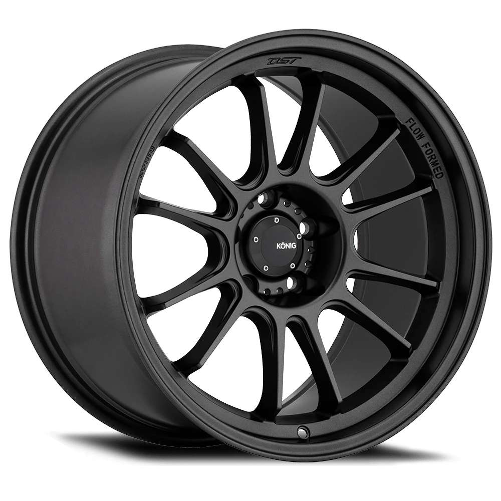 Konig Hypergram 19X8.5 5X114.3 ET38 Matte Black Flow Formed