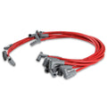 Super Conductor Spark Plug Wire Set Small Block Chevy 350 Hei For Use On Chevy Small Block 350 Engines, Hei, Red Jacket MSD Ignition