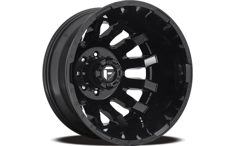 ~(59 lbs. 23X23X11)~ BLITZ 20x8.25 8x165.10 GLOSS BLACK (13 mm)