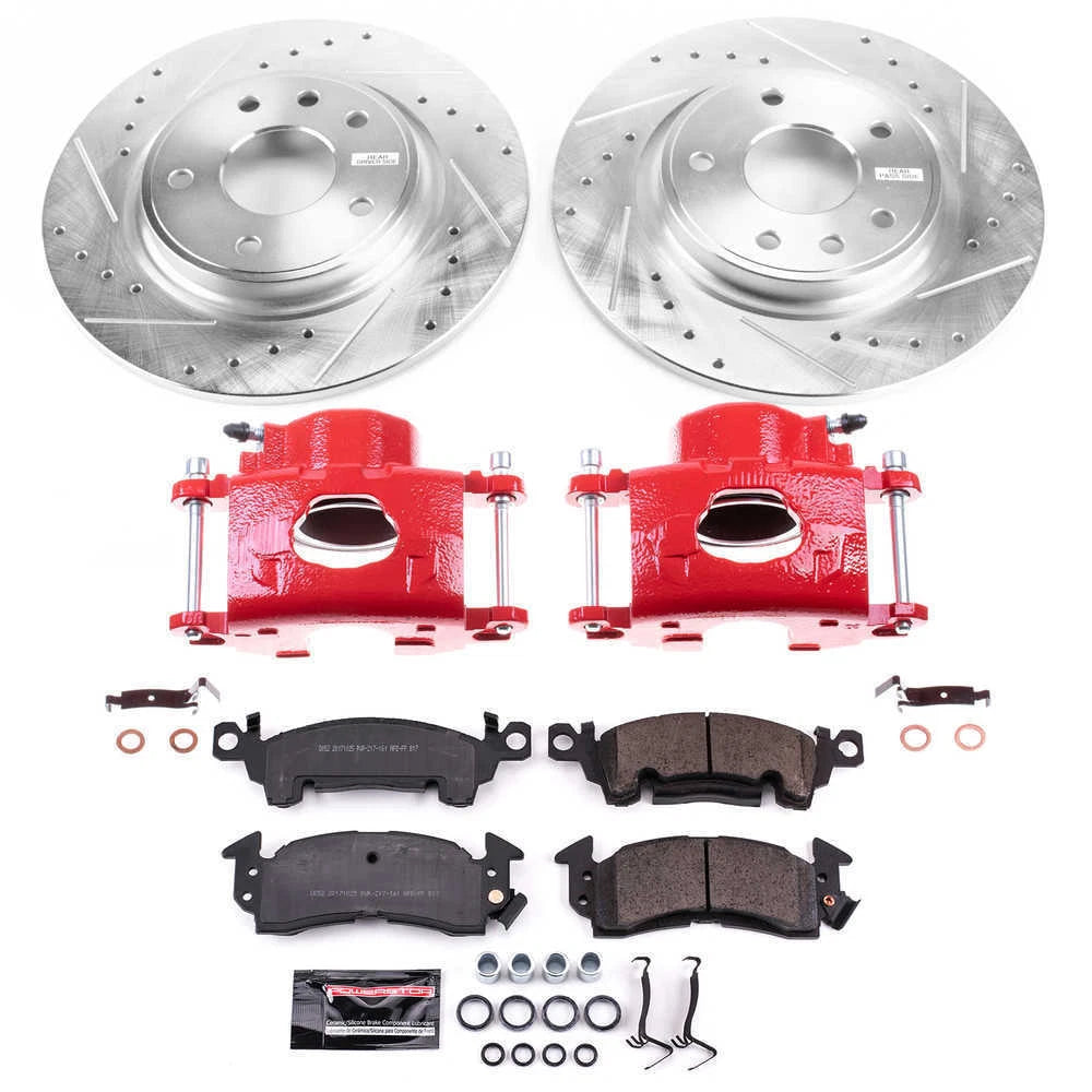 Power Stop 1977 Cadillac Fleetwood Z23 Evolution Kit w/ Calipers - Front