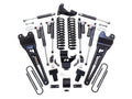 RLS - 4 Coil Spring Lift Kit with Falcon 3.3 Front Rear Shocks Radius Arms Dual Steering Stabilizer and Front Track Bar Bracket Fits Ford F250 F350 Diesel 2023-2024