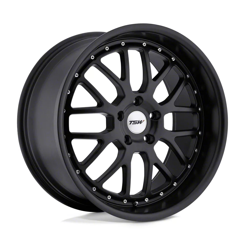 TSW Alloy Wheels black auto part