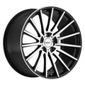 ~(26 lbs. 20X20X10)~ TSW CHICANE 18x8.5 5/100 ET35 CB72.1 GLOSS BLACK W/MIRROR CUT FACE