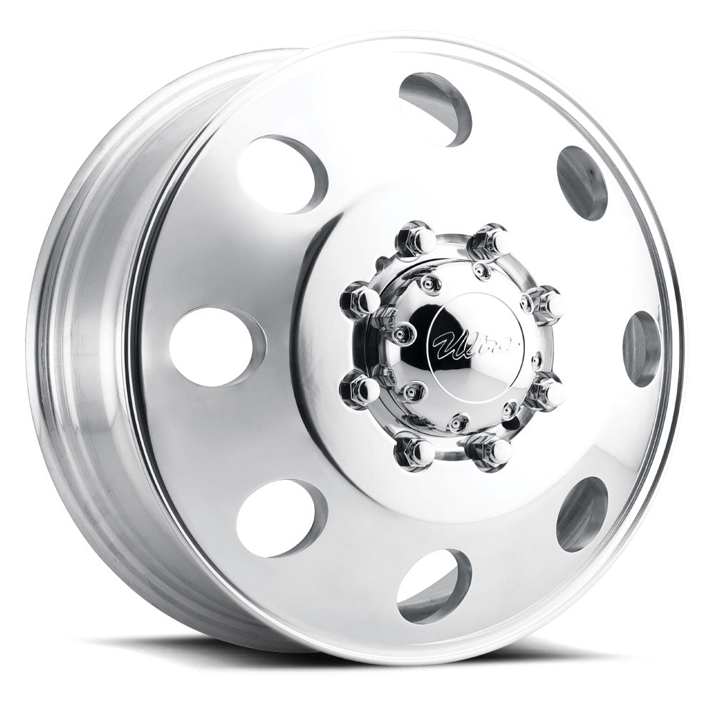 Wheels: Wheel; 02 Series Dualie Front; 16 - 6 8 Lug - 6.5 Bolt Circle; Polished
