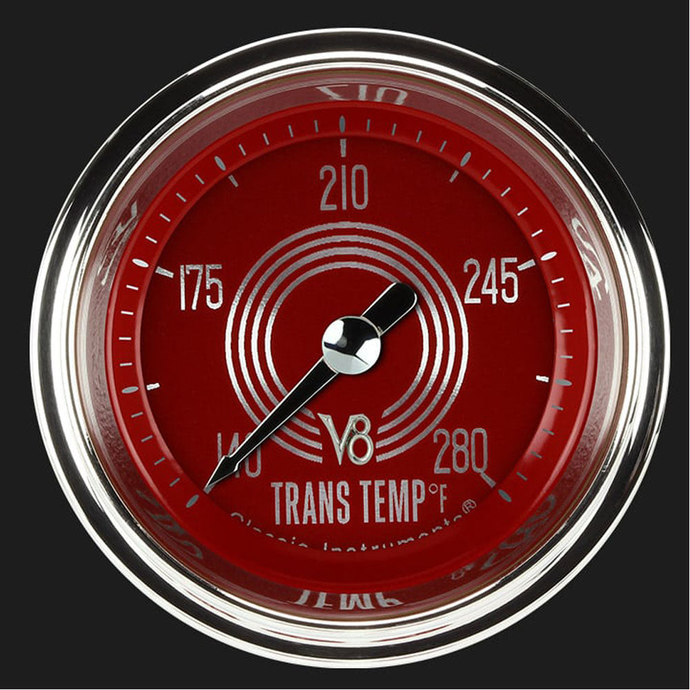 V8 RED STEELIE 2IN TRANS TEMP FS