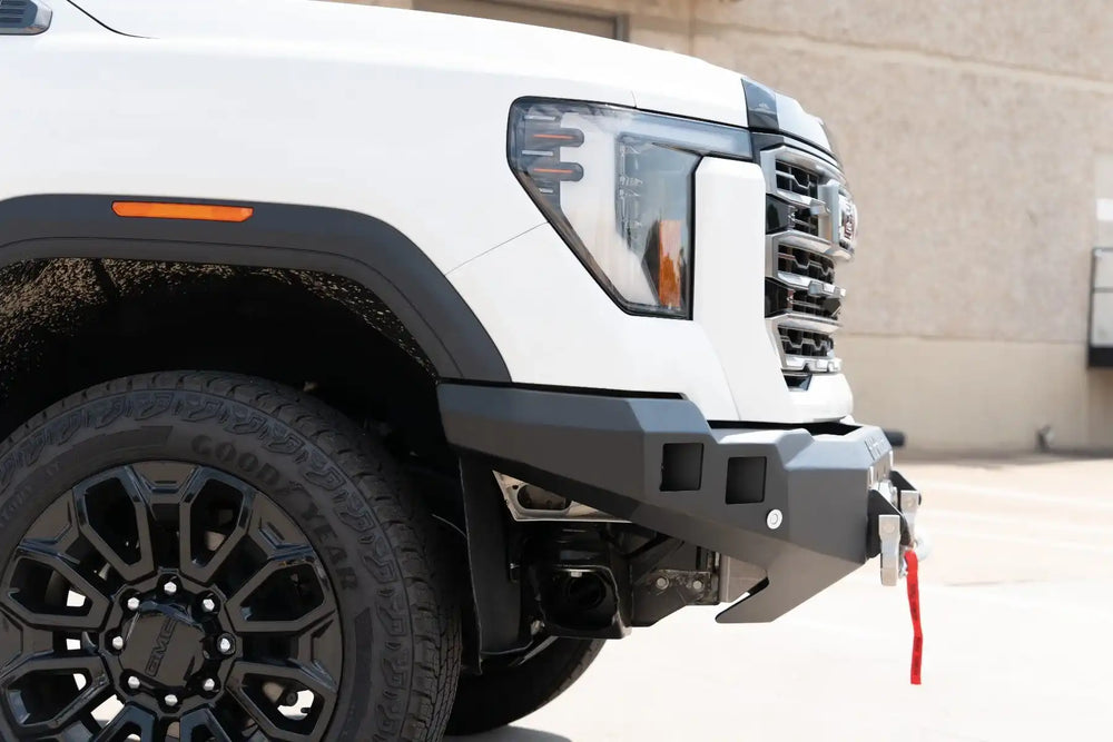 24C SIERRA 2500/3500 HD STEALTH FRONT WINCH COMPATIBLE BUMPER TEXTURE BLACK