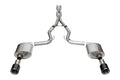 3.0 Dual Rear Exit Cat-Back Exhaust System with 4.5 Straight Cut Carbon Fiber Tips