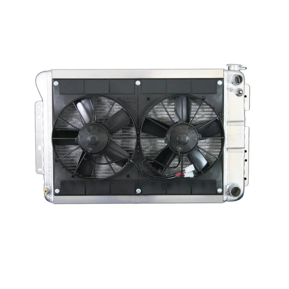 Radiator w/Fans Camaro 67-69 LS Man Trans Raw