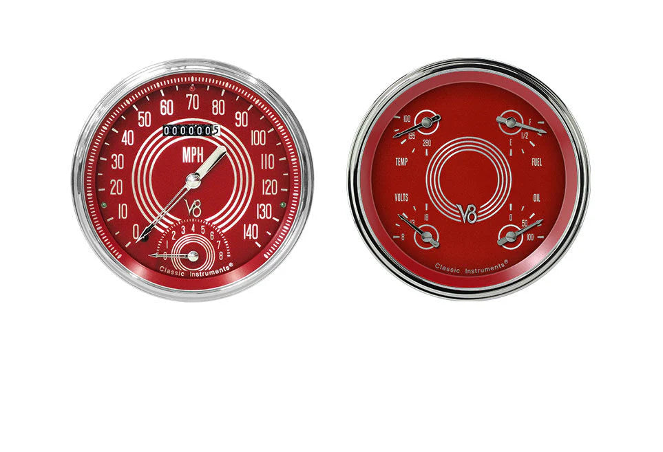 CLASSIC INSTRUMENTS red auto part