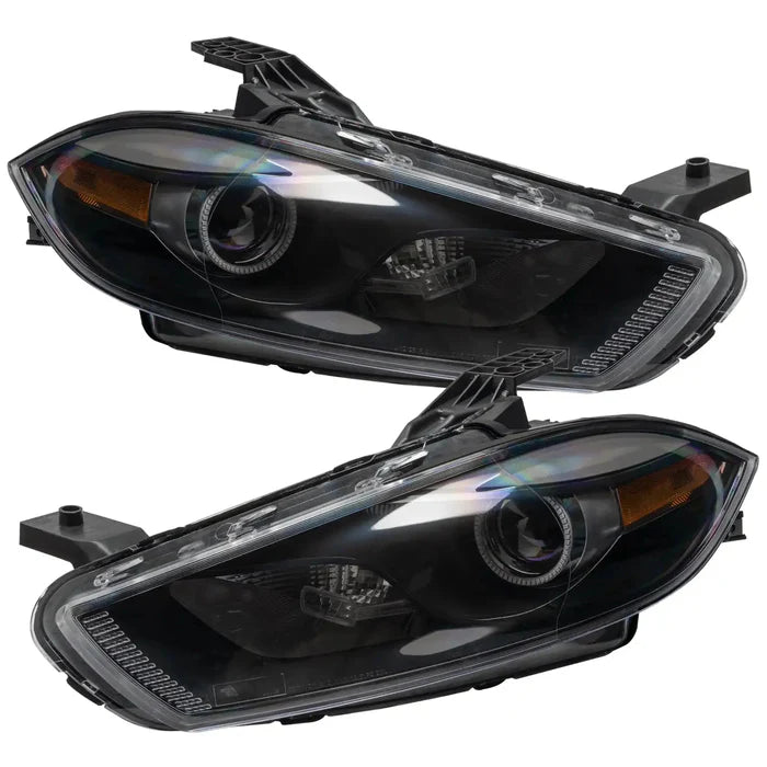 Oracle 13-14 Dodge Dart (HID Style) SMD HL - Black - ColorSHIFT w/ BC1 Controller
