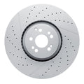 R1 21-25 Mercedes-Benz GLS63 AMG Front Drilled and Slotted Brake Rotor
