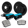 R1 E- Line Series Brake Rotor - D/S - Black w/ Ceramic Pads