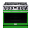 36" GAS PRO-STYLE RANGE + GREEN DOO