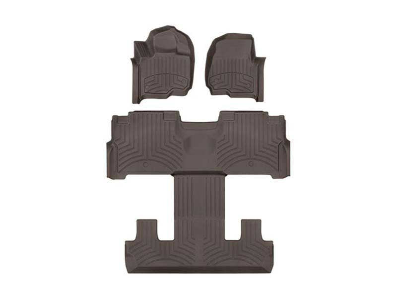 WeatherTech Cocoa Front Rear FloorLiner HP Fits -20-25 Ford Lincoln 471295-1-5IM